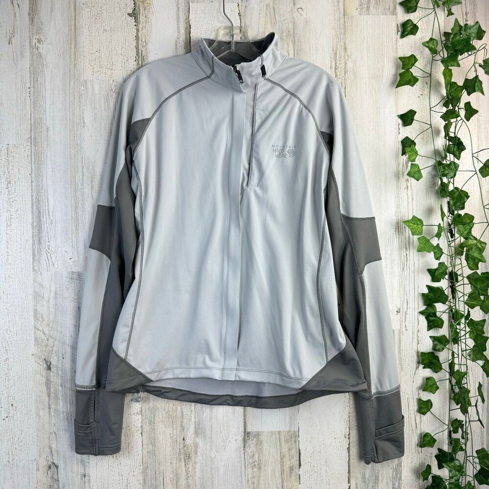 Mountain Hardwear Gray Full Zip Air Shield Active Jacket women’s L